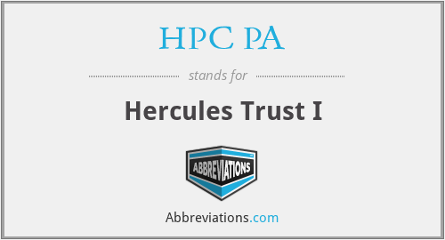HPC PA - Hercules Trust I